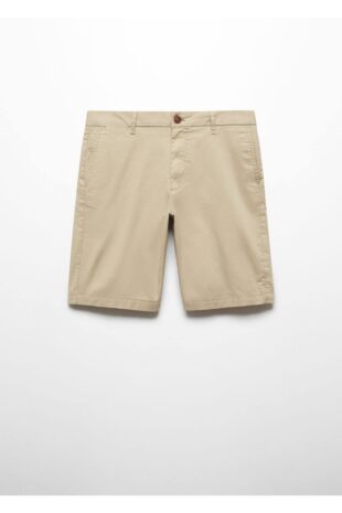 شلوار بژ فاق نرمال مردانه مانگو 57065957