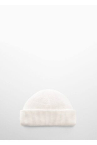 کلاه لبه دار سفید مردانه مانگو 57065996