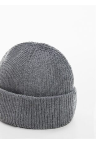 کلاه لبه دار خاکستری مردانه مانگو 57065996