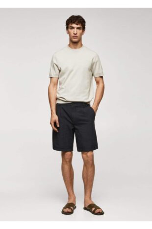 شلوار لاجورد فاق نرمال مردانه مانگو 57082502