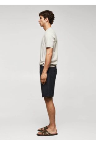 شلوار لاجورد فاق نرمال مردانه مانگو 57082502