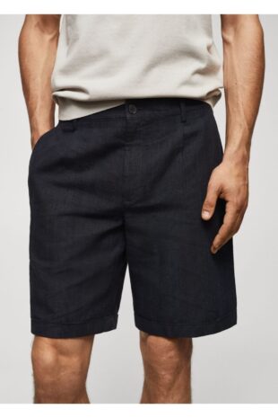 شلوار لاجورد فاق نرمال مردانه مانگو 57082502