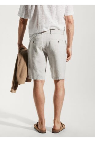 شلوارک اکرو فاق نرمال مردانه مانگو 57085956