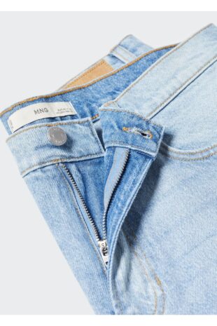 شلوار آبی فاق نرمال مردانه مانگو 57010679