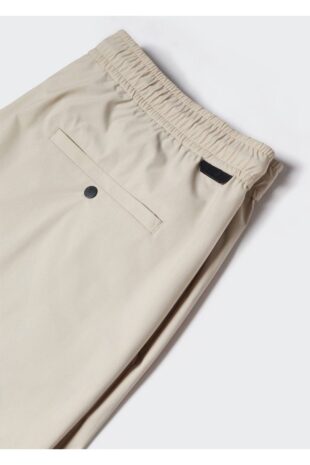 شلوار بژ فاق نرمال مردانه مانگو 57040566