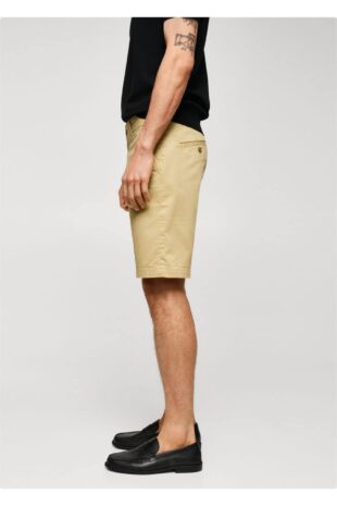 شلوار زرد فاق نرمال مردانه مانگو 57040568