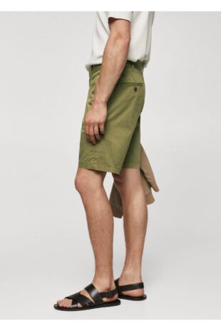 شلوار خاکی فاق نرمال مردانه مانگو 57040568