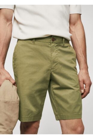 شلوار خاکی فاق نرمال مردانه مانگو 57040568