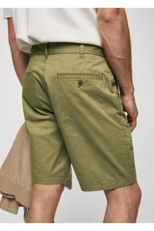 شلوار خاکی فاق نرمال مردانه مانگو 57040568