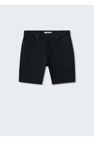 شلوار سیاه فاق نرمال مردانه مانگو 57040678