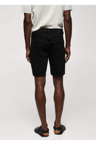 شلوار سیاه فاق نرمال مردانه مانگو 57040678