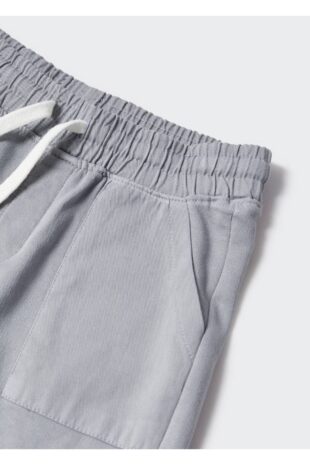 شلوارک خاکستری فاق نرمال پسرانه مانگو 47087836