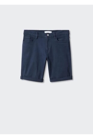 شلوار آبی فاق نرمال مردانه مانگو 57040688