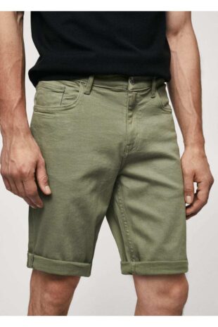 شلوار خاکی فاق نرمال مردانه مانگو 57040688