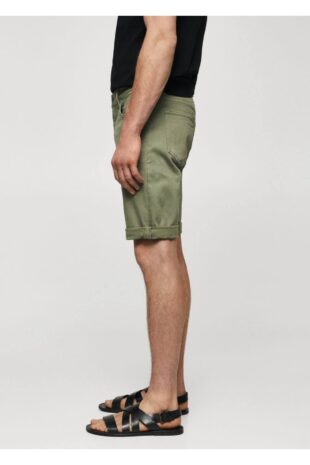 شلوار خاکی فاق نرمال مردانه مانگو 57040688