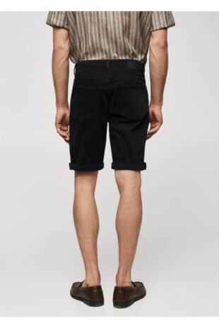 شلوار سیاه فاق نرمال مردانه مانگو 57040717