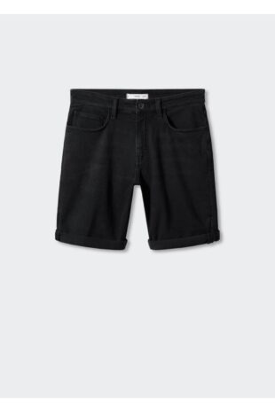 شلوار سیاه فاق نرمال مردانه مانگو 57040717