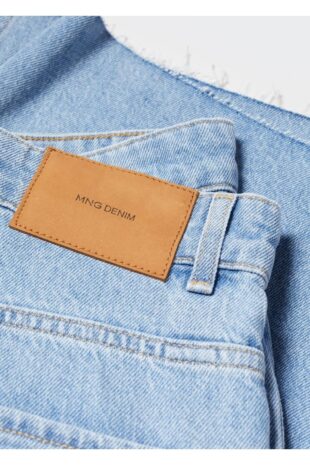 شلوار آبی فاق نرمال مردانه مانگو 57074400