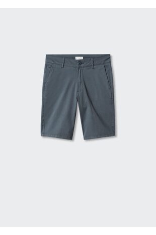 شلوارک آبی فاق نرمال مردانه مانگو 47075929