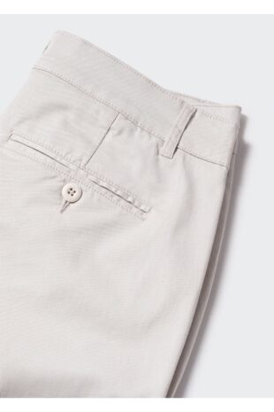 شلوارک خاکستری فاق نرمال مردانه مانگو 47075929