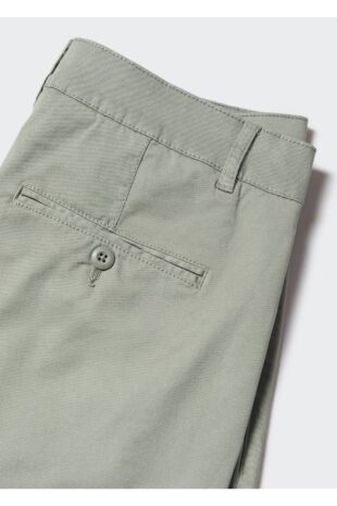 شلوارک سبز فاق نرمال مردانه مانگو 47075929