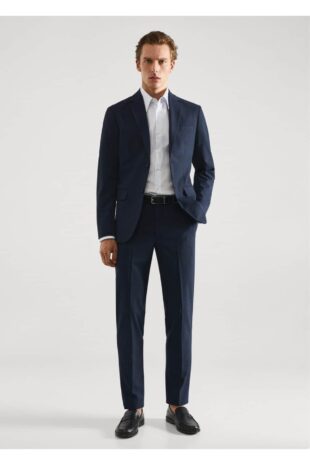 کت لاجورد مردانه مانگو 57010676