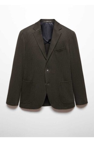 کت سبز مردانه مانگو 57015962