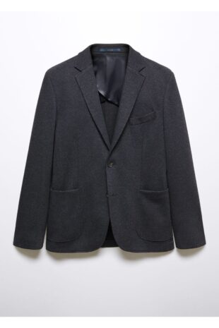 کت لاجورد مردانه مانگو 57015963