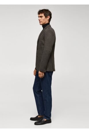 کت خاکستری مردانه مانگو 57025961