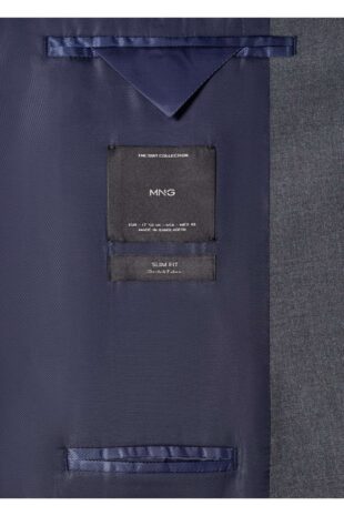 کت خاکستری مردانه مانگو 57030015