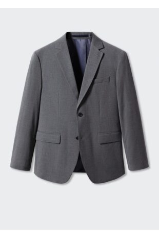 کت خاکستری مردانه مانگو 57030015