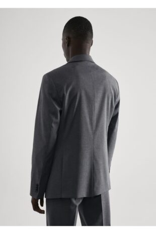کت خاکستری مردانه مانگو 57030015