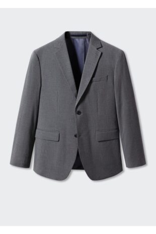 کت خاکستری مردانه مانگو 57030015
