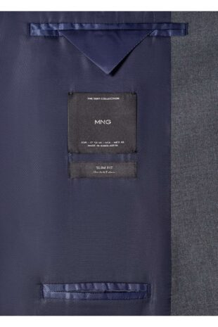 کت خاکستری مردانه مانگو 57030015