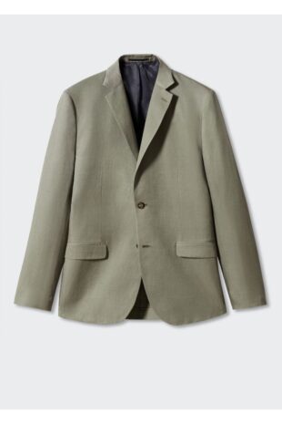 کت خاکی مردانه مانگو 57040547