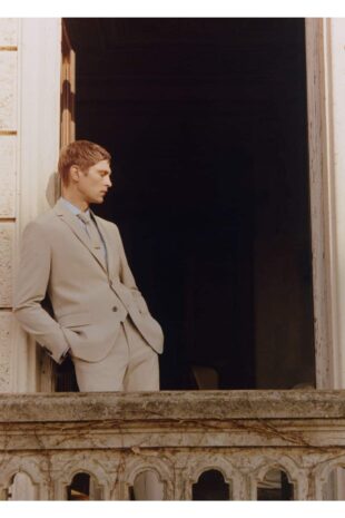 کت بژ مردانه مانگو 57040550