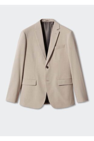 کت بژ مردانه مانگو 57040550