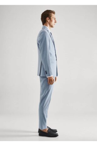 کت آبی مردانه مانگو 57040665