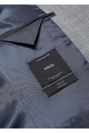 کت خاکستری مردانه مانگو 57050656