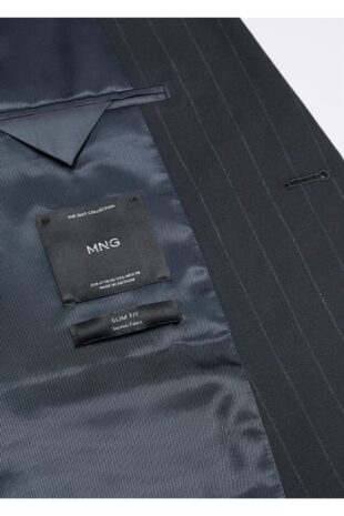 کت آبی مردانه مانگو 57074759