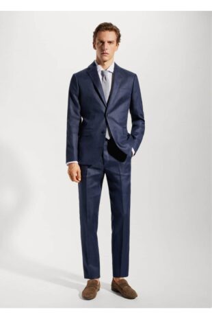 کت لاجورد مردانه مانگو 57000553