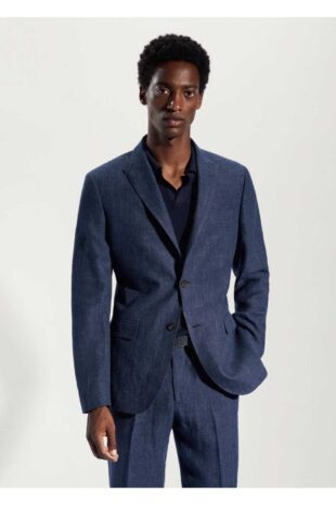 کت لاجورد مردانه مانگو 57010556