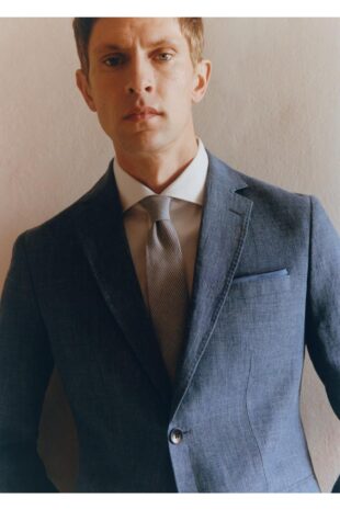 کت آبی مردانه مانگو 57040552