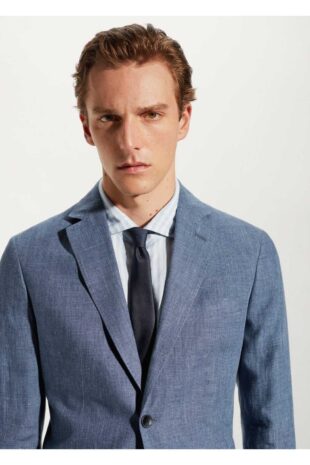 کت آبی مردانه مانگو 57040552