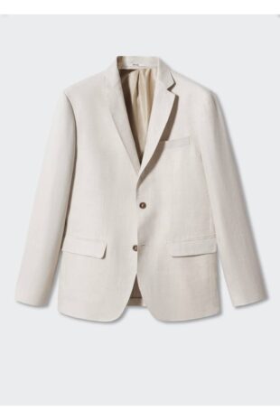 کت بژ مردانه مانگو 57040554