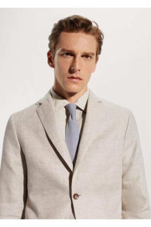 کت بژ مردانه مانگو 57040554