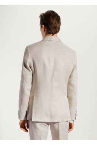 کت بژ مردانه مانگو 57040554