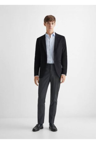 کت لاجورد مردانه مانگو 57092518