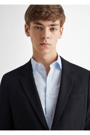 کت لاجورد مردانه مانگو 57092518