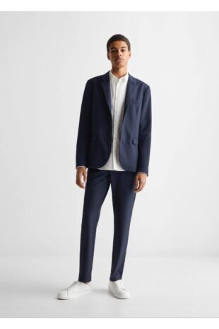 کت لاجورد مردانه مانگو 47040452